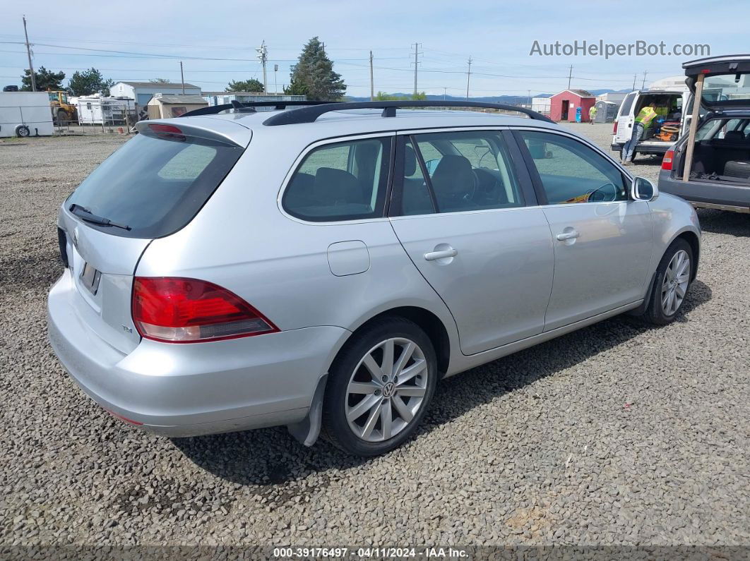 2014 Volkswagen Jetta Sportwagen 2.0l Tdi Silver vin: 3VWPL7AJ8EM603544