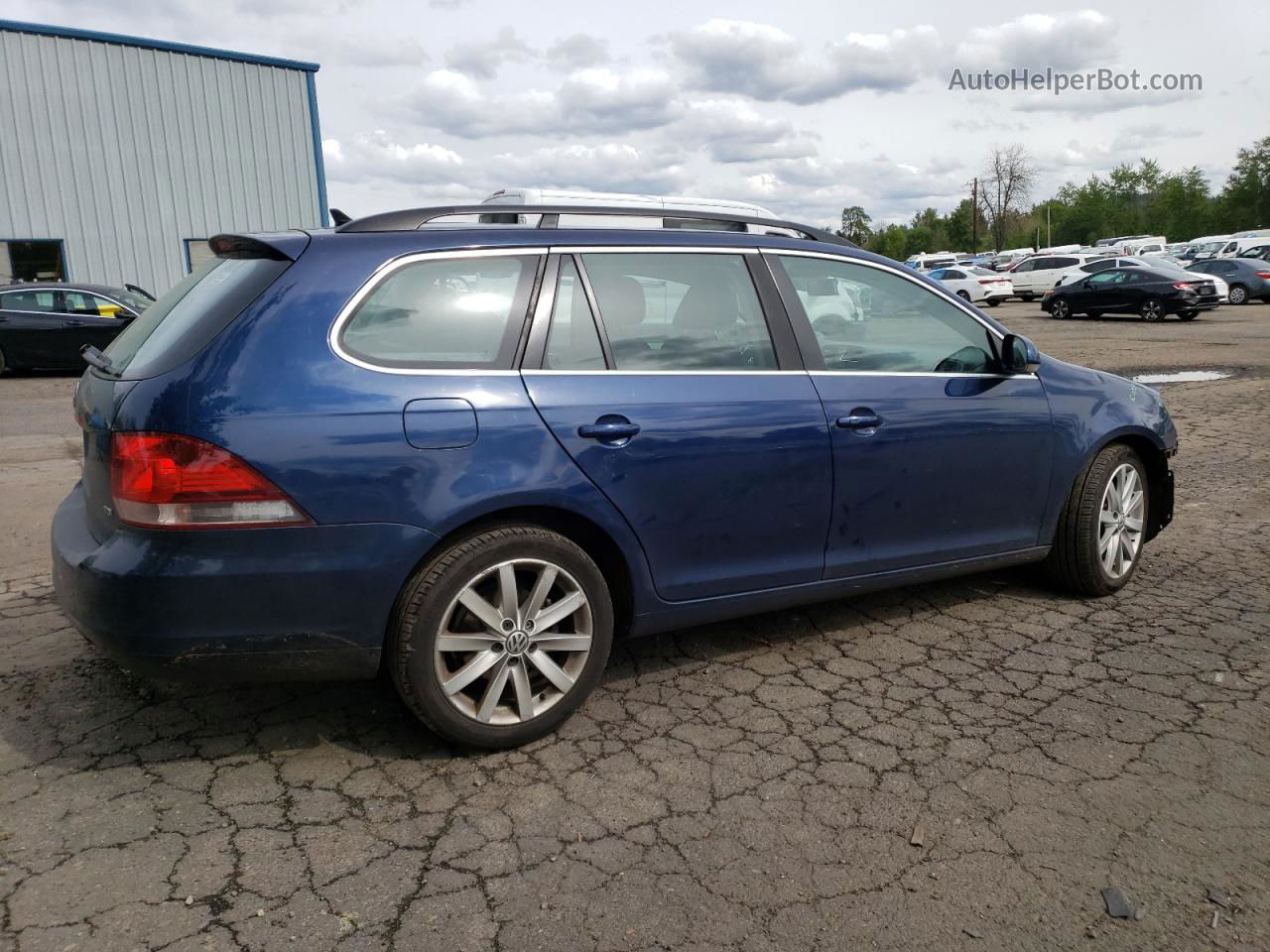 2014 Volkswagen Jetta Tdi Blue vin: 3VWPL7AJ8EM606640