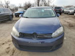 2011 Volkswagen Jetta Tdi Blue vin: 3VWPL7AJ9BM606271