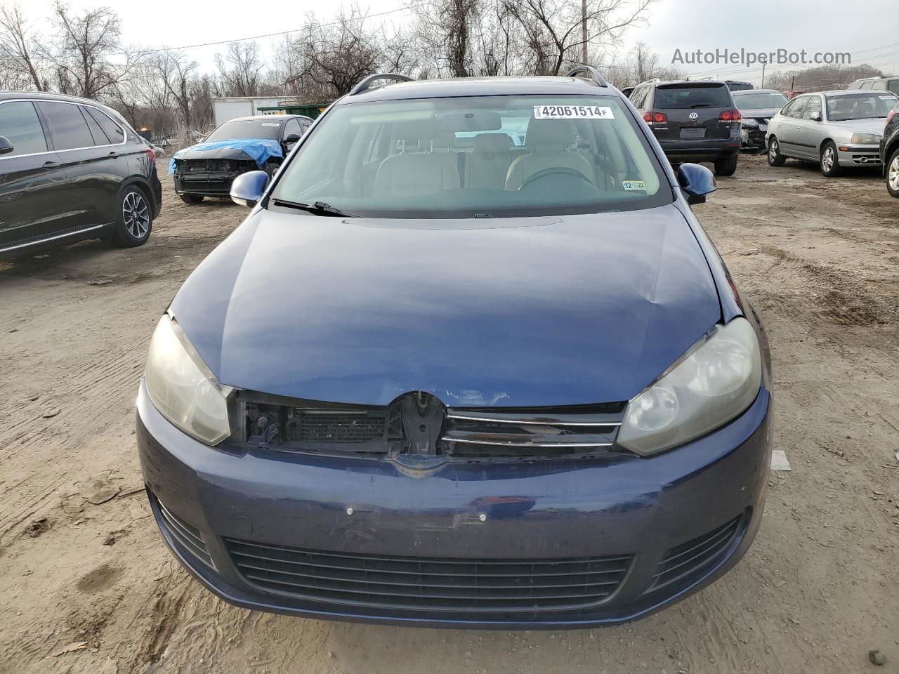 2011 Volkswagen Jetta Tdi Blue vin: 3VWPL7AJ9BM606271