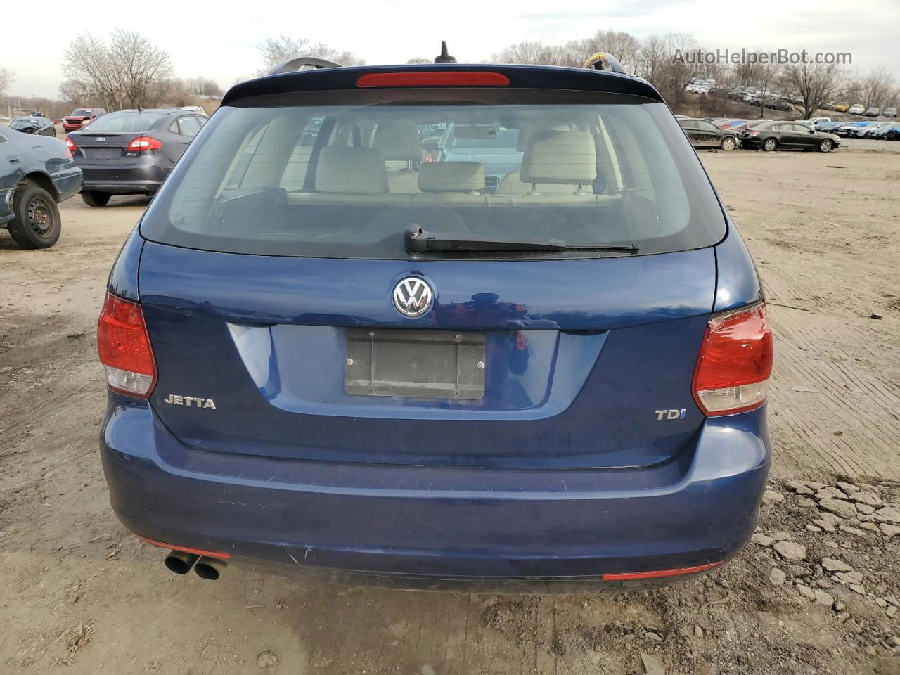 2011 Volkswagen Jetta Tdi Blue vin: 3VWPL7AJ9BM606271