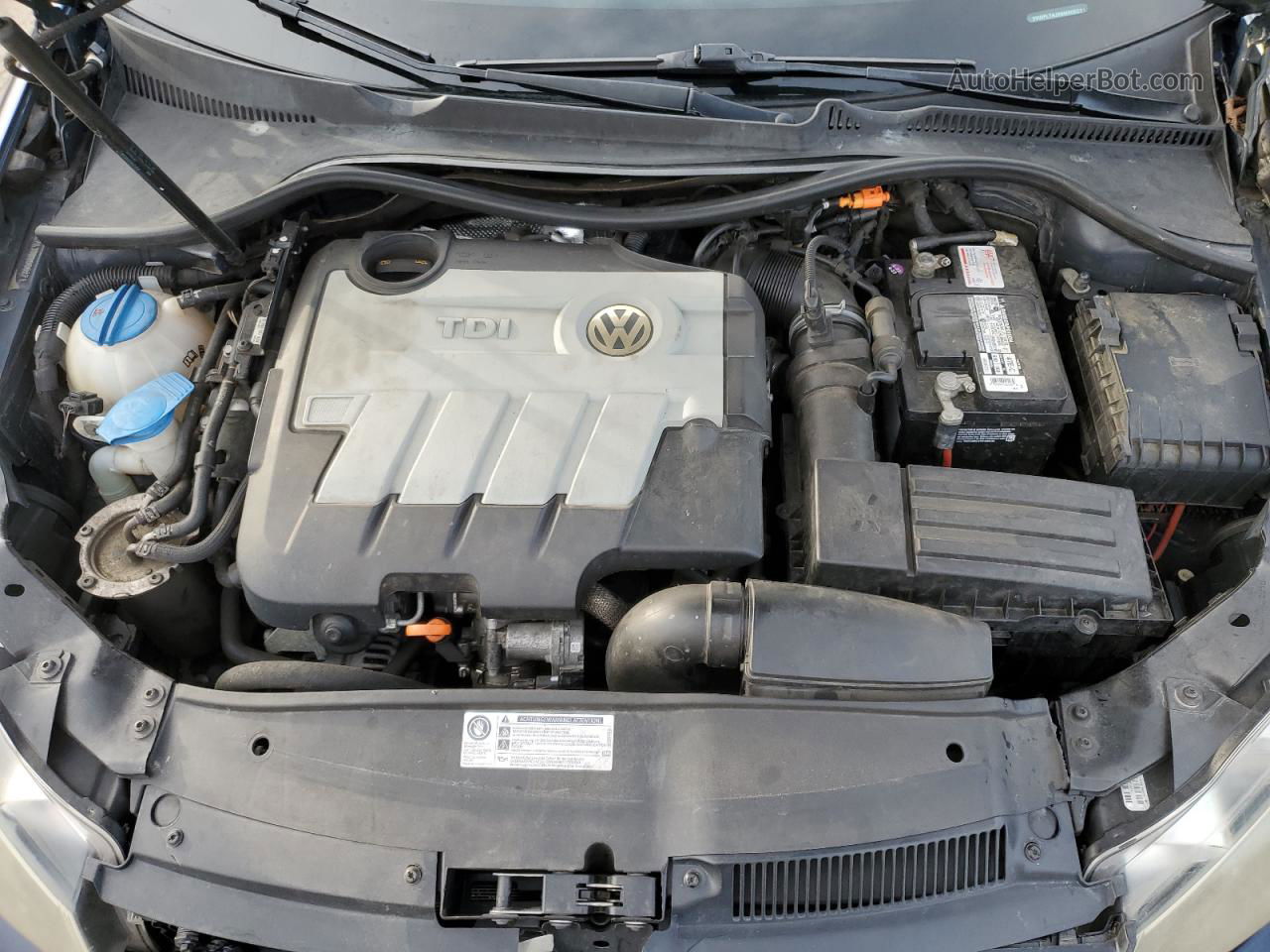 2011 Volkswagen Jetta Tdi Blue vin: 3VWPL7AJ9BM606271