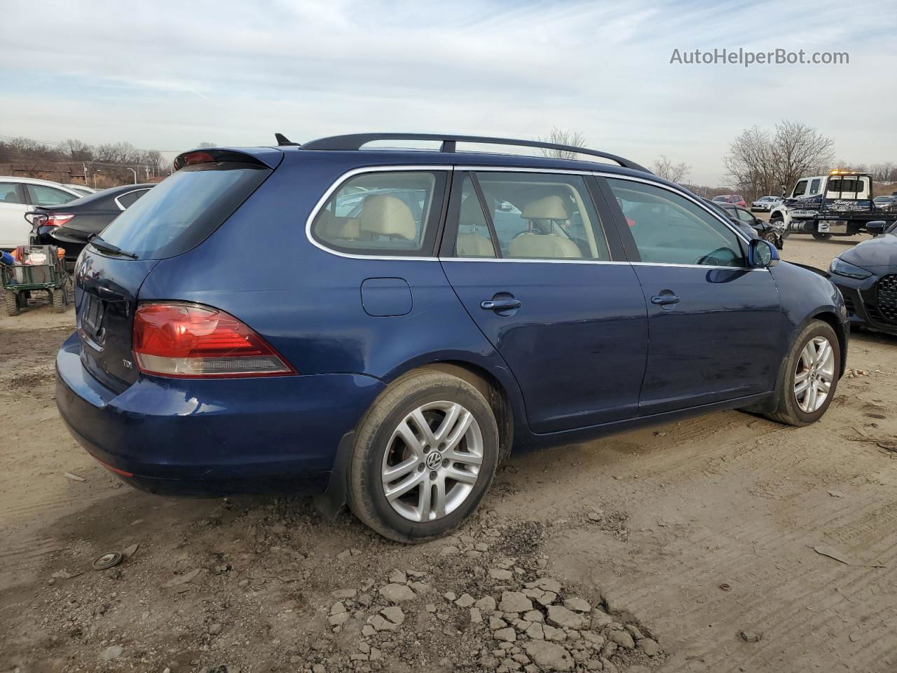 2011 Volkswagen Jetta Tdi Blue vin: 3VWPL7AJ9BM606271