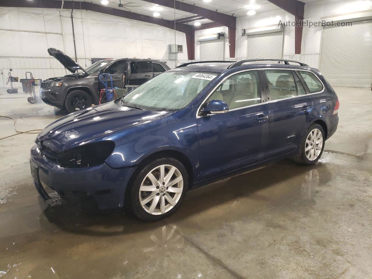 2011 Volkswagen Jetta Tdi Синий vin: 3VWPL7AJ9BM663523