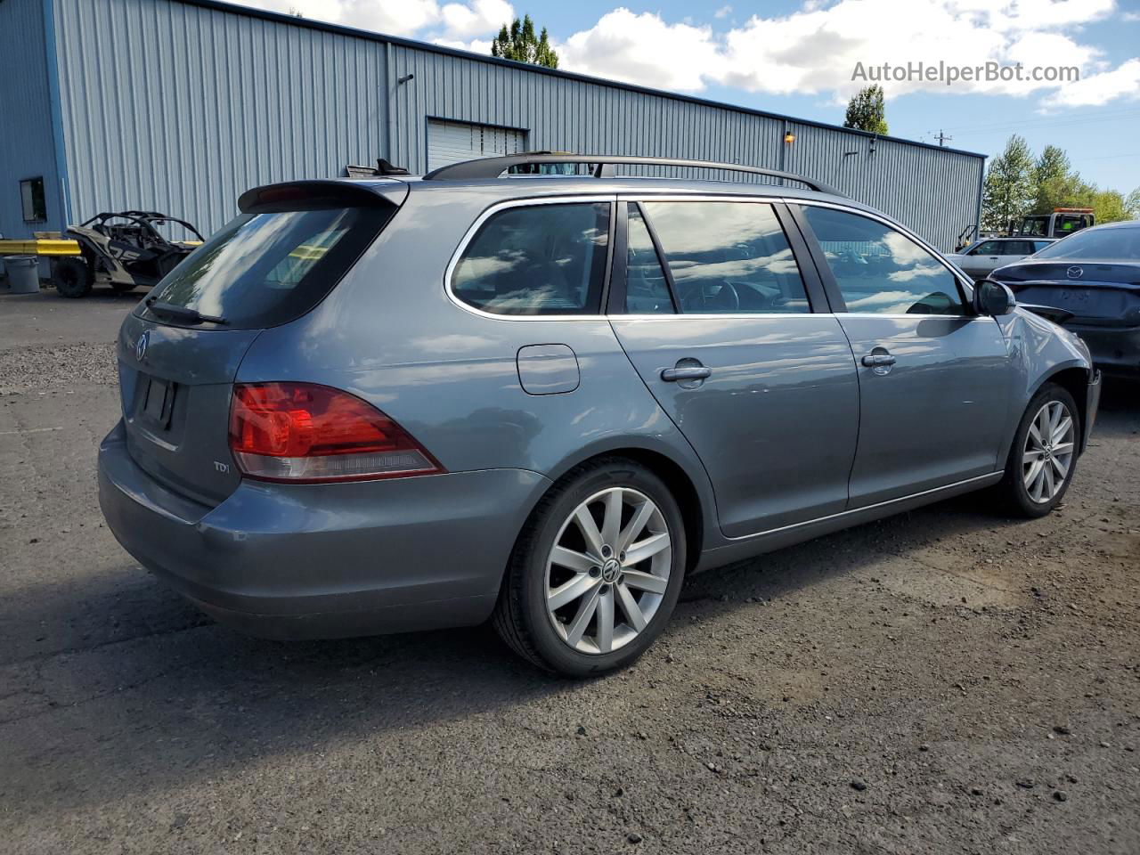 2012 Volkswagen Jetta Tdi Gray vin: 3VWPL7AJ9CM603274