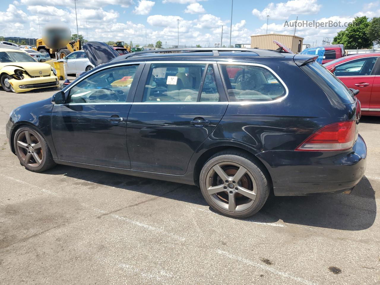 2012 Volkswagen Jetta Tdi Black vin: 3VWPL7AJ9CM648229