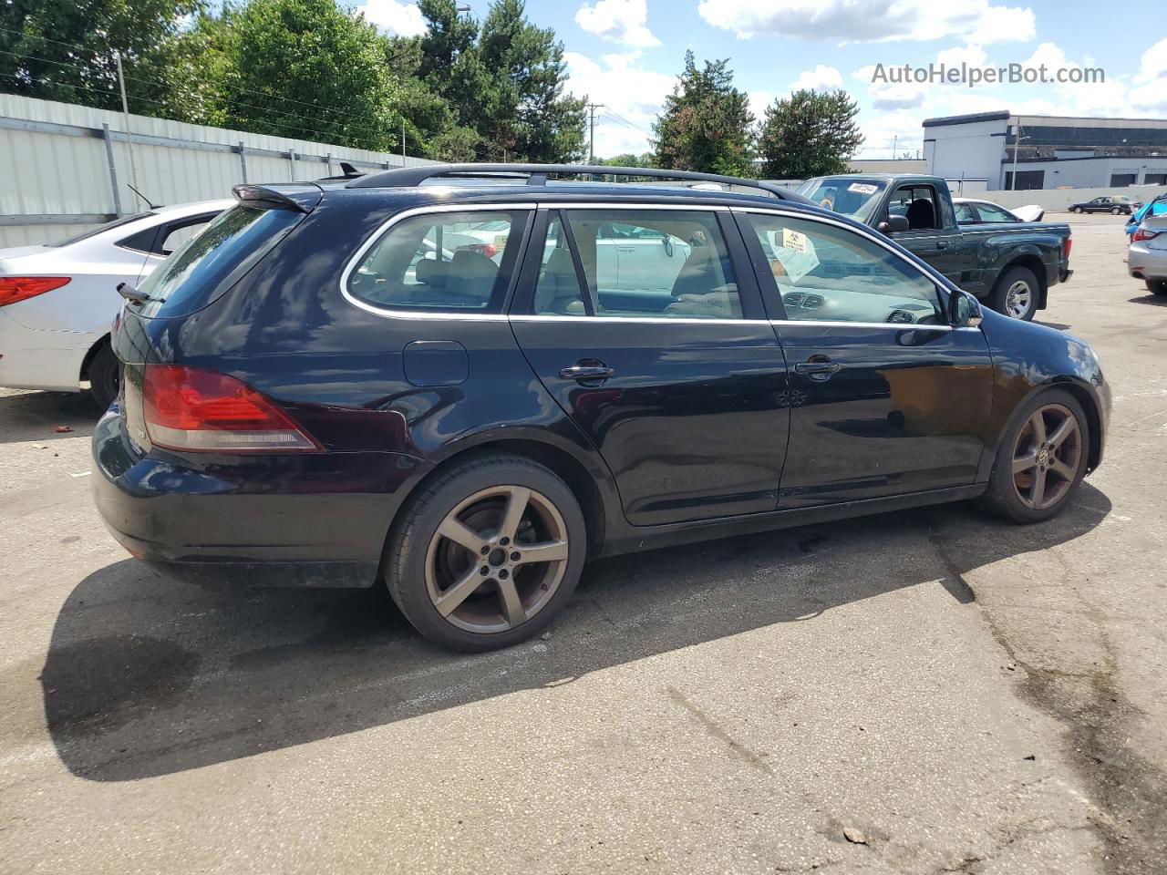 2012 Volkswagen Jetta Tdi Black vin: 3VWPL7AJ9CM648229