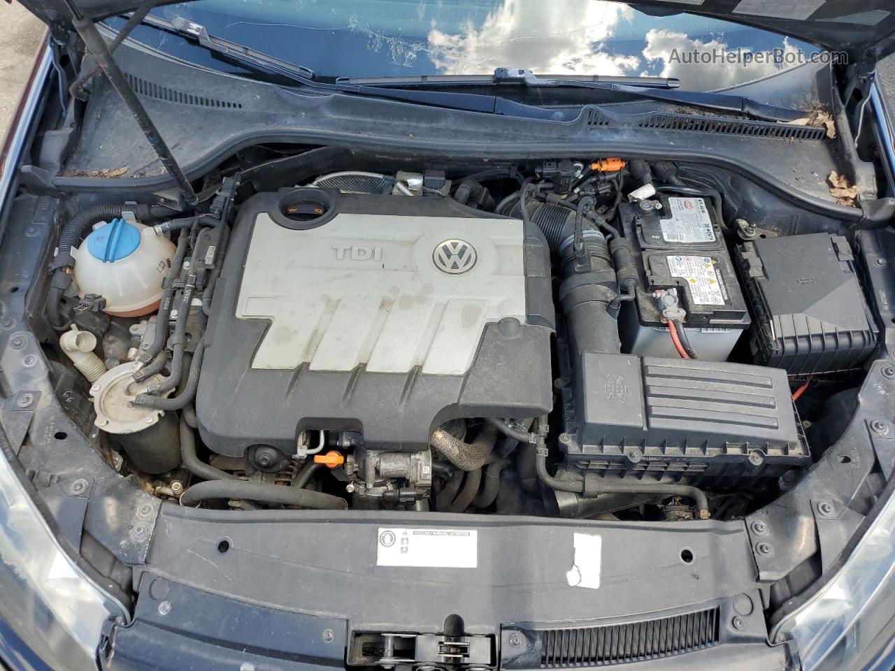 2012 Volkswagen Jetta Tdi Черный vin: 3VWPL7AJ9CM648229