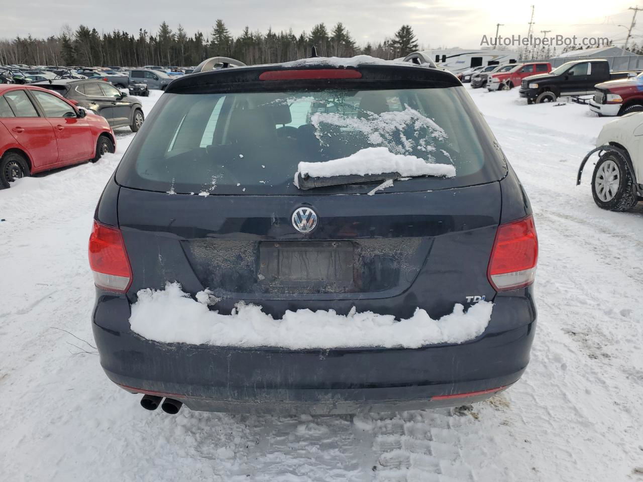 2012 Volkswagen Jetta Tdi Black vin: 3VWPL7AJ9CM702631