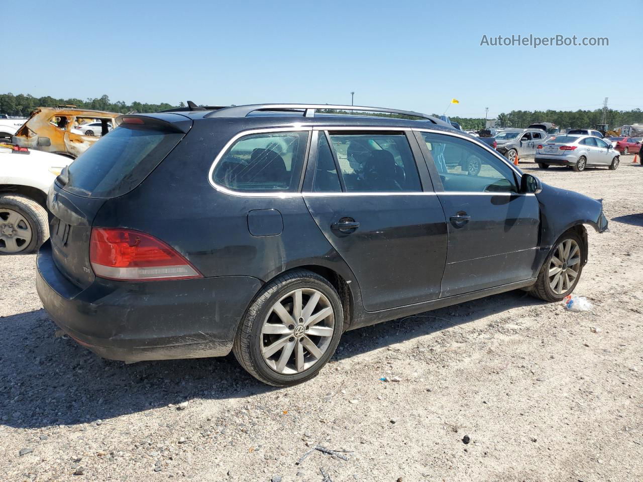 2013 Volkswagen Jetta Tdi Черный vin: 3VWPL7AJ9DM610727