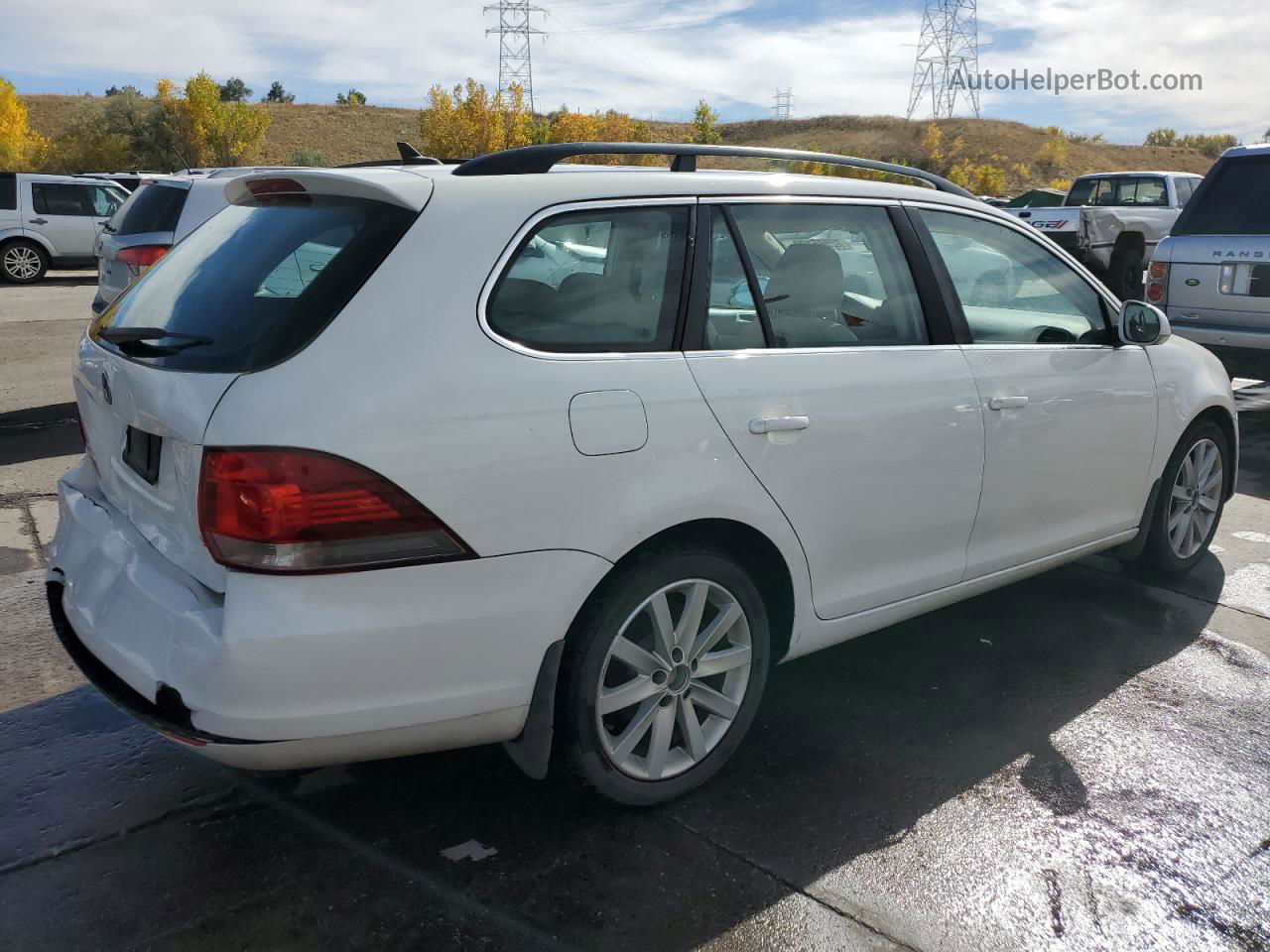 2013 Volkswagen Jetta Tdi White vin: 3VWPL7AJ9DM692135