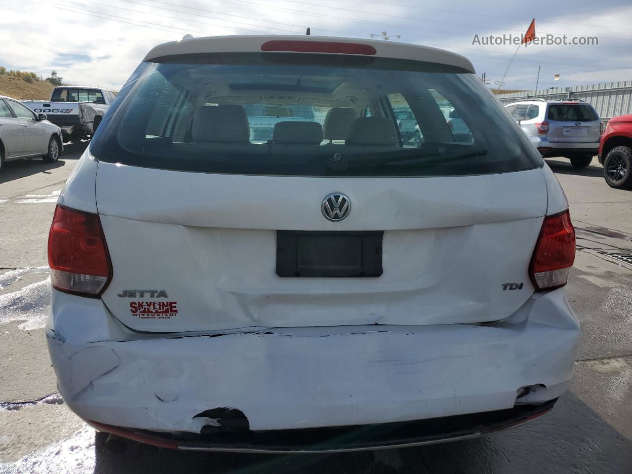 2013 Volkswagen Jetta Tdi White vin: 3VWPL7AJ9DM692135