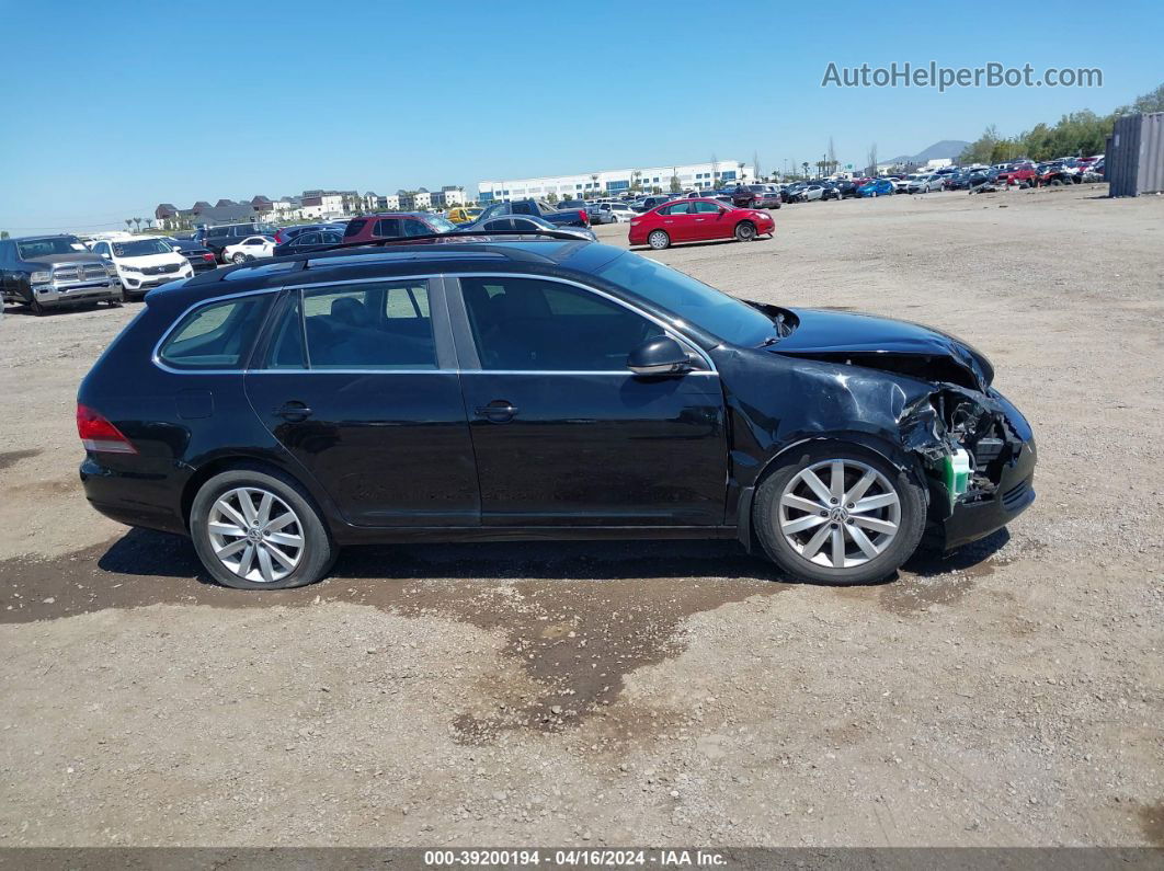 2014 Volkswagen Jetta Sportwagen 2.0l Tdi Black vin: 3VWPL7AJ9EM600605