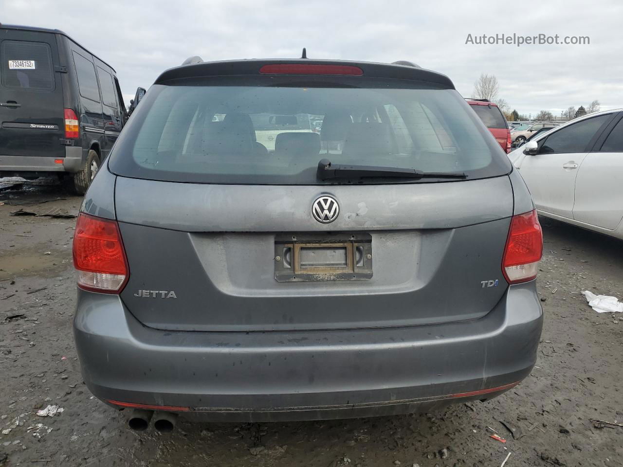 2014 Volkswagen Jetta Tdi Silver vin: 3VWPL7AJ9EM619574