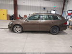 2011 Volkswagen Jetta Sportwagen 2.0l Tdi Brown vin: 3VWPL7AJXBM608532