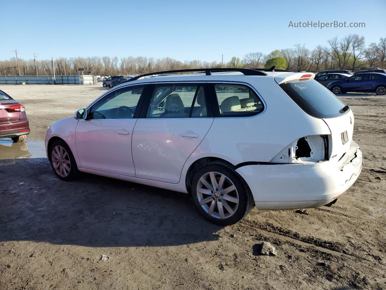 2011 Volkswagen Jetta Tdi White vin: 3VWPL7AJXBM630238