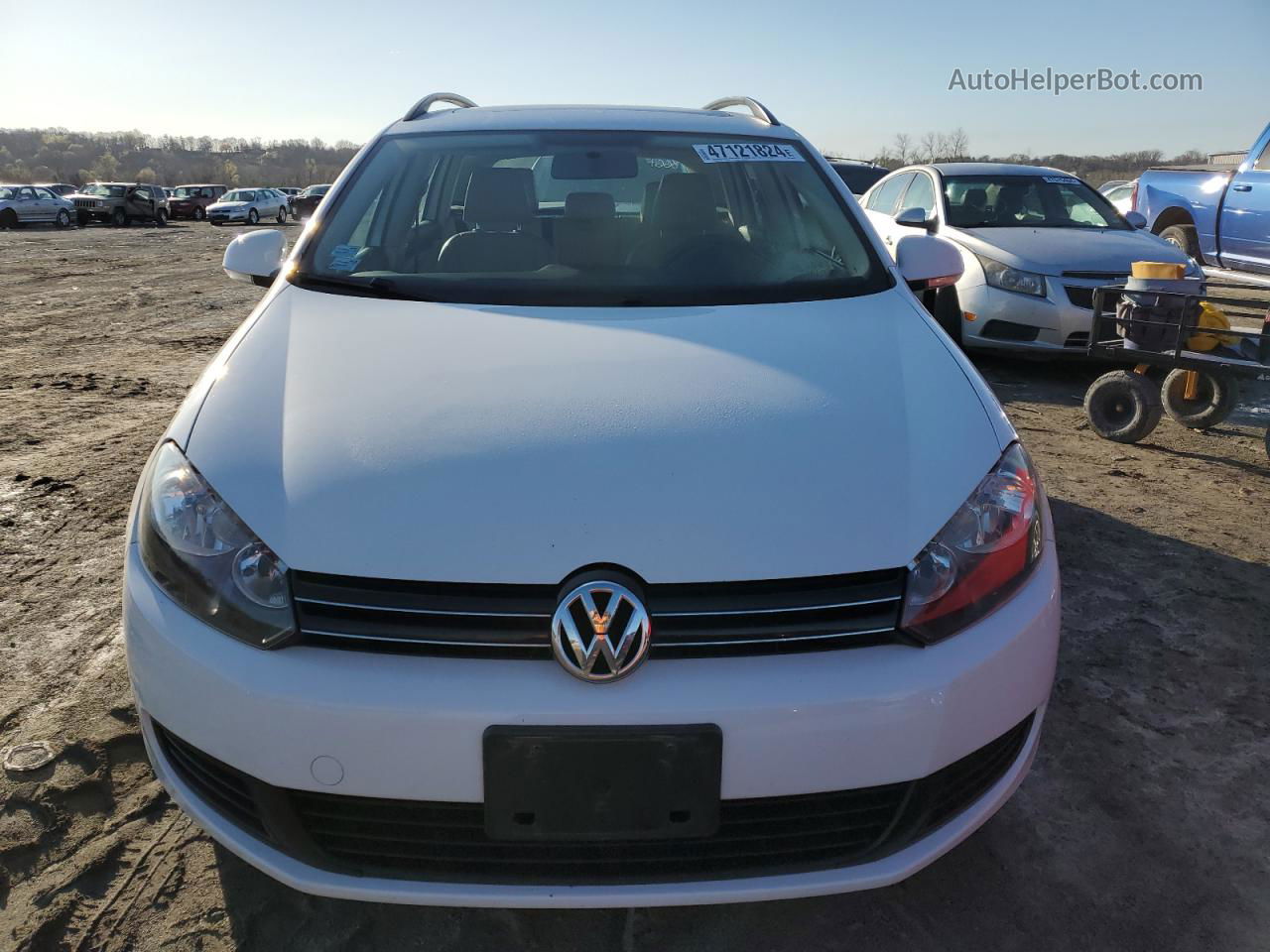 2011 Volkswagen Jetta Tdi White vin: 3VWPL7AJXBM630238