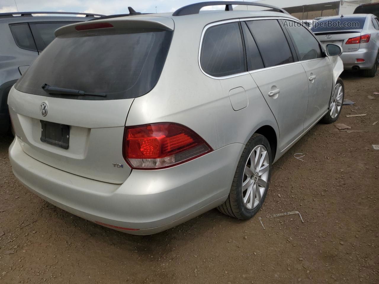 2011 Volkswagen Jetta Tdi Silver vin: 3VWPL7AJXBM663157