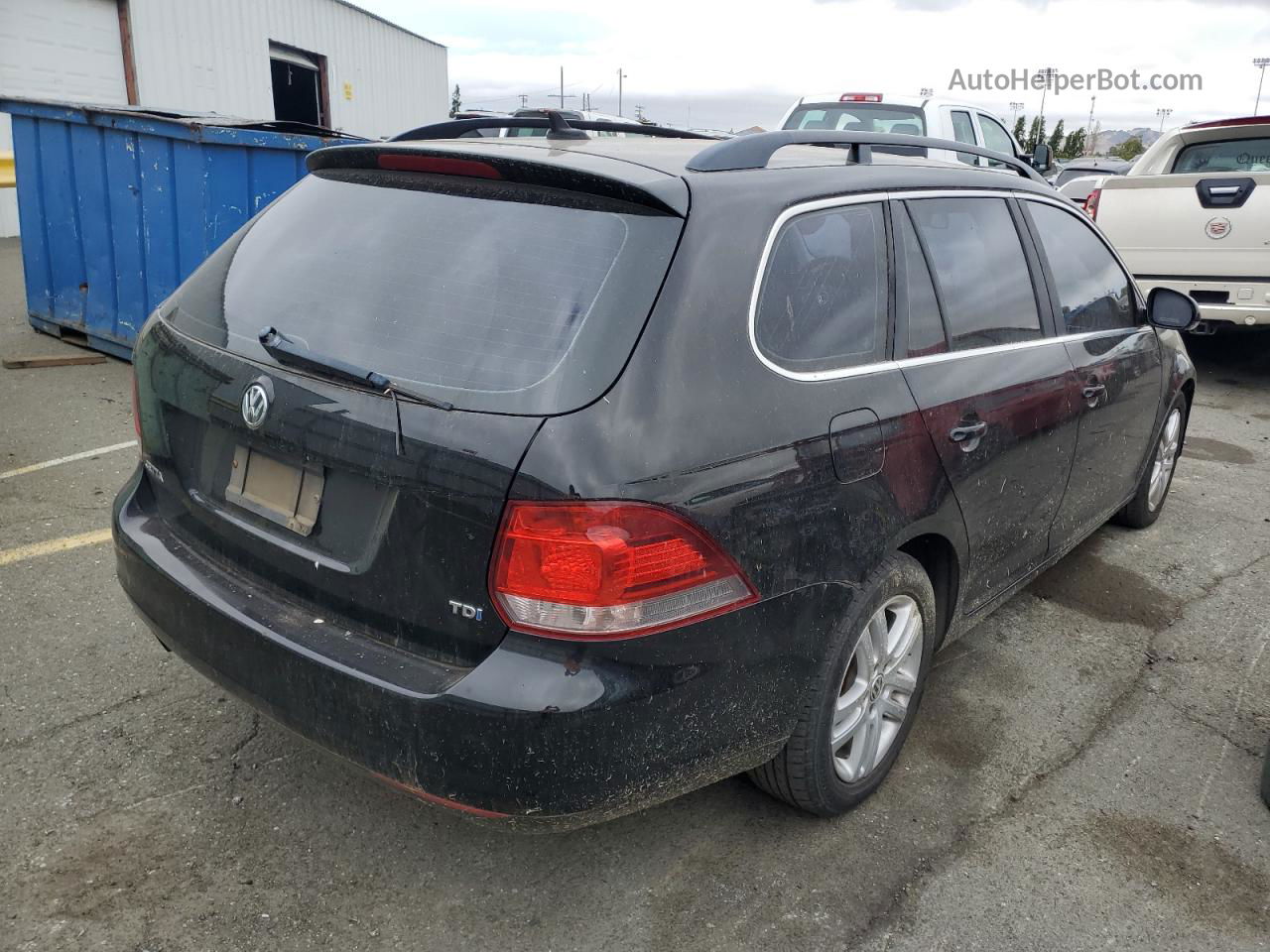 2012 Volkswagen Jetta Tdi Black vin: 3VWPL7AJXCM690604