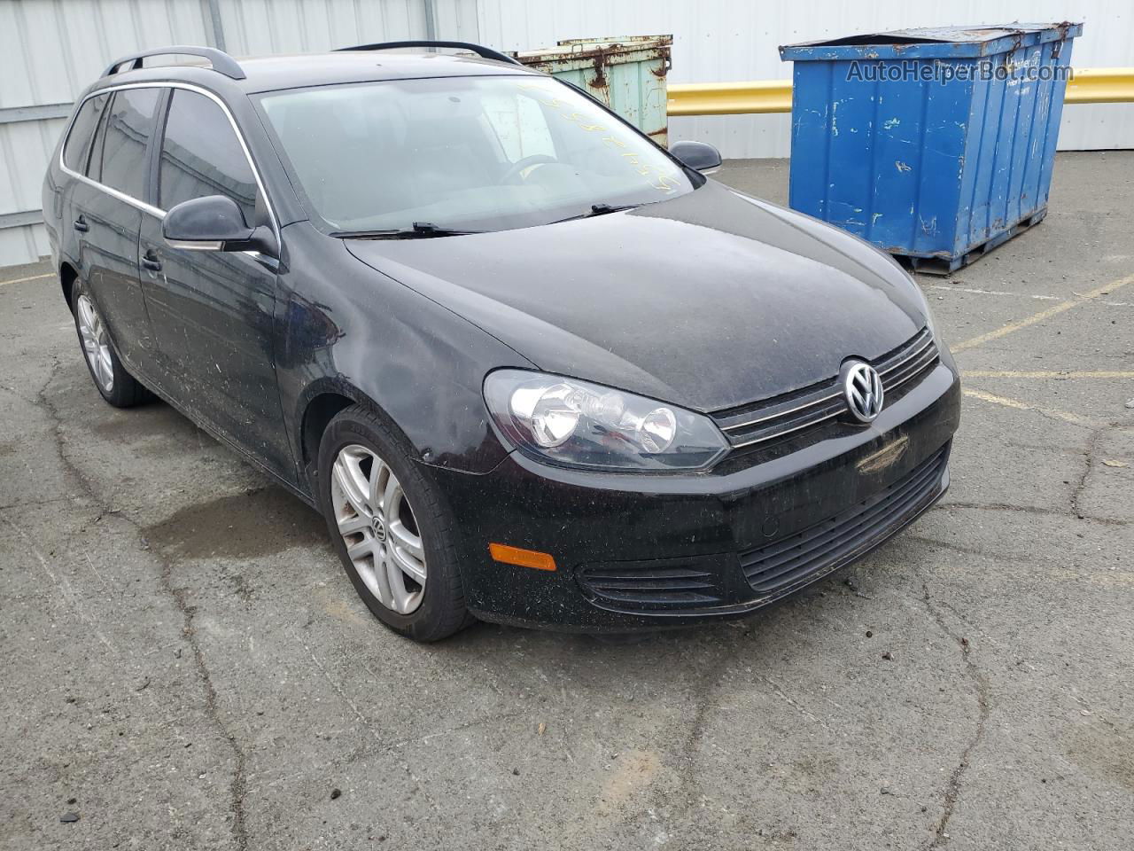 2012 Volkswagen Jetta Tdi Black vin: 3VWPL7AJXCM690604