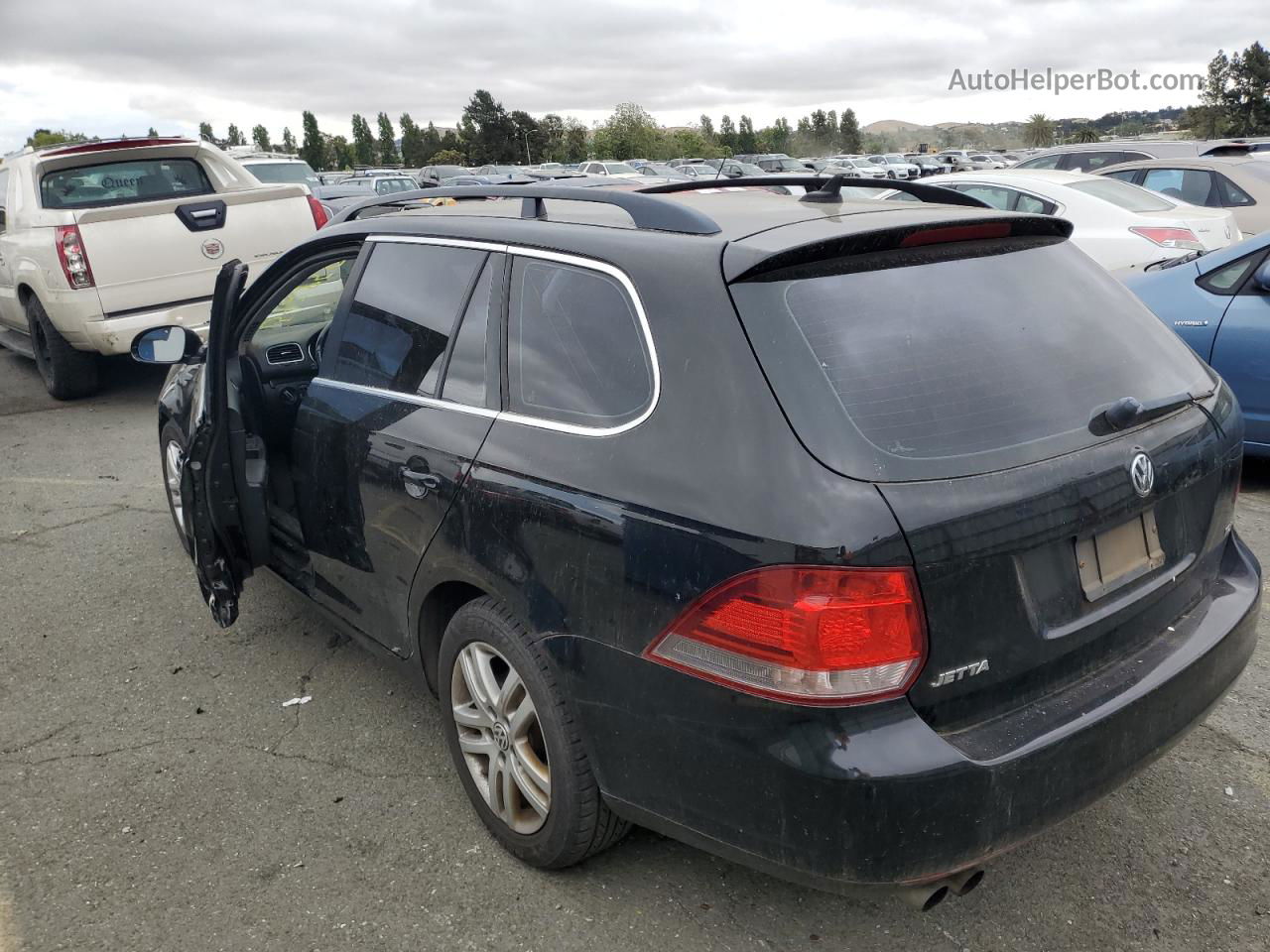 2012 Volkswagen Jetta Tdi Black vin: 3VWPL7AJXCM690604