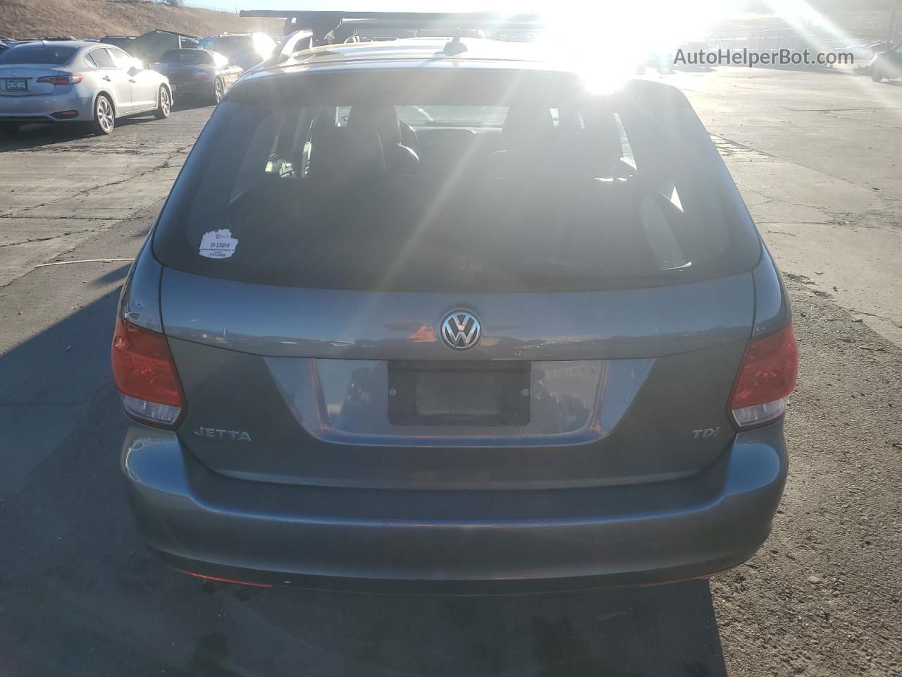 2012 Volkswagen Jetta Tdi Gray vin: 3VWPL7AJXCM695169