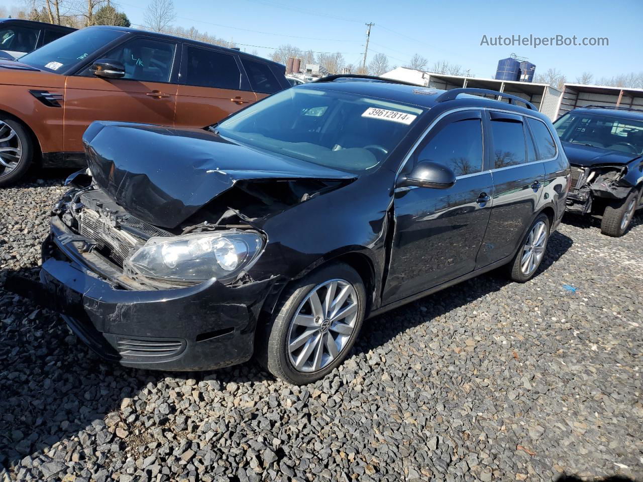 2013 Volkswagen Jetta Tdi Black vin: 3VWPL7AJXDM600983