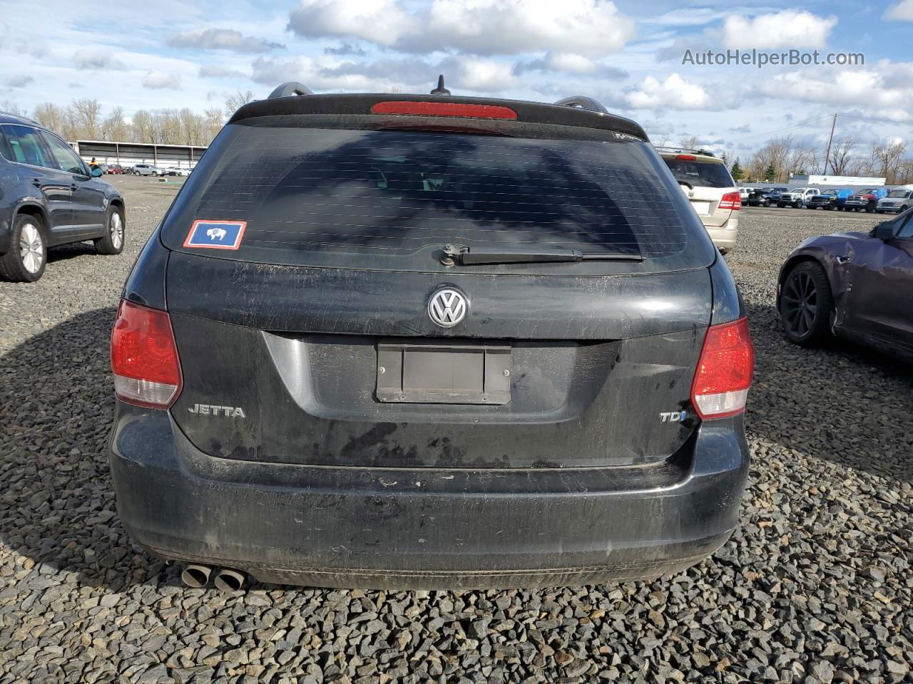 2013 Volkswagen Jetta Tdi Black vin: 3VWPL7AJXDM600983