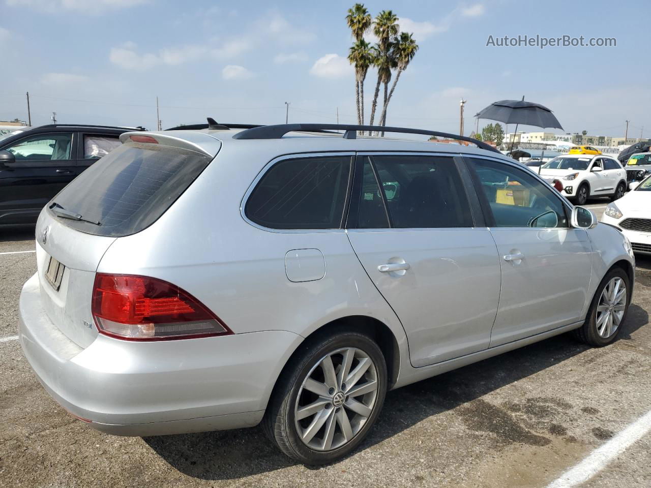 2013 Volkswagen Jetta Tdi Silver vin: 3VWPL7AJXDM665946