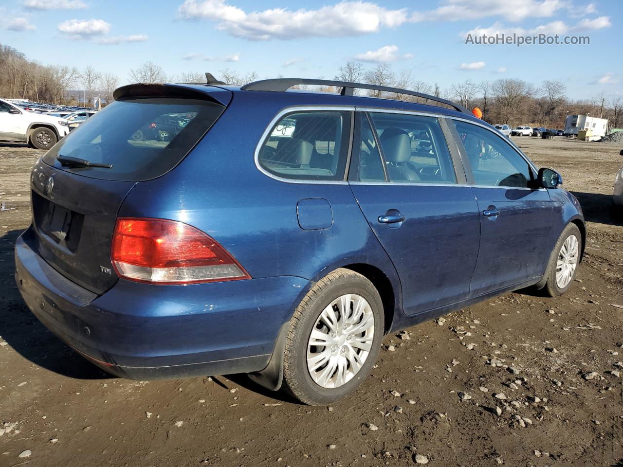 2013 Volkswagen Jetta Tdi Blue vin: 3VWPL7AJXDM674565