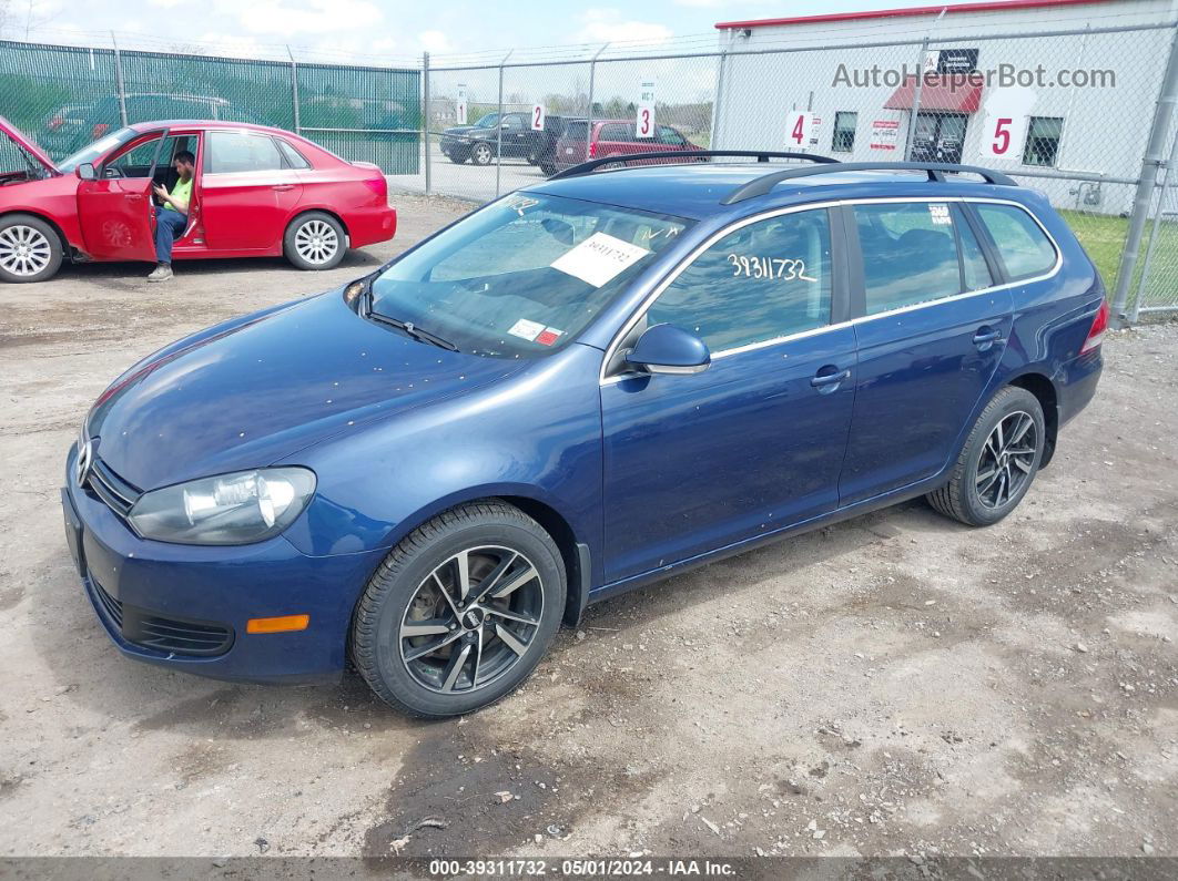 2014 Volkswagen Jetta Sportwagen 2.0l Tdi Blue vin: 3VWPL7AJXEM624136