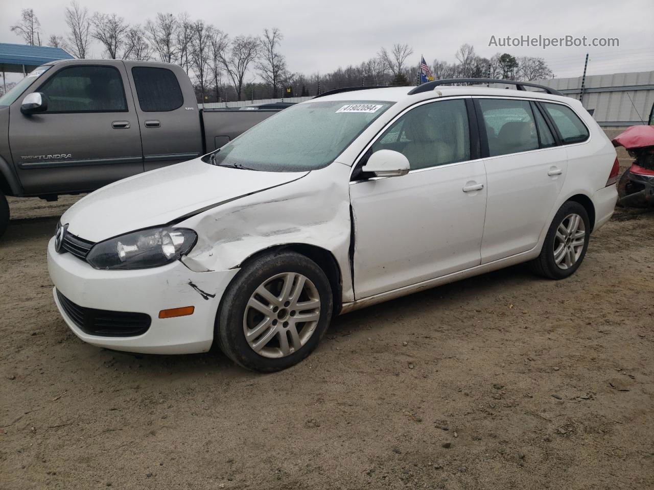 2014 Volkswagen Jetta Tdi White vin: 3VWPL7AJXEM626243