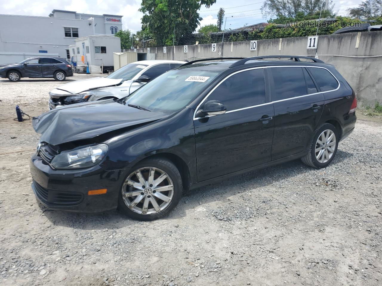 2014 Volkswagen Jetta Tdi Black vin: 3VWPL7AJXEM628395