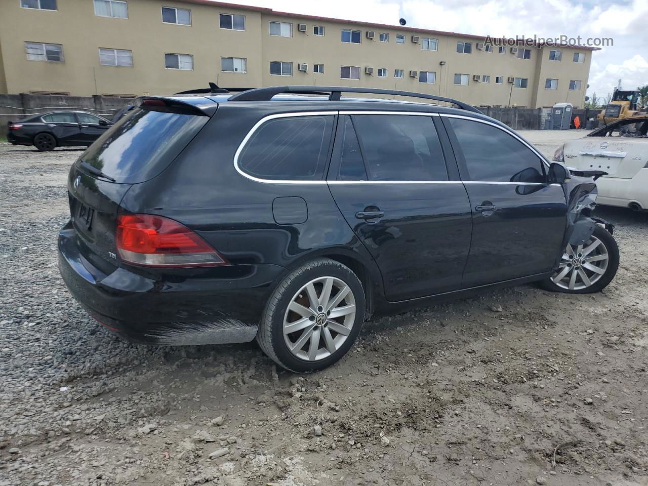 2014 Volkswagen Jetta Tdi Black vin: 3VWPL7AJXEM628395