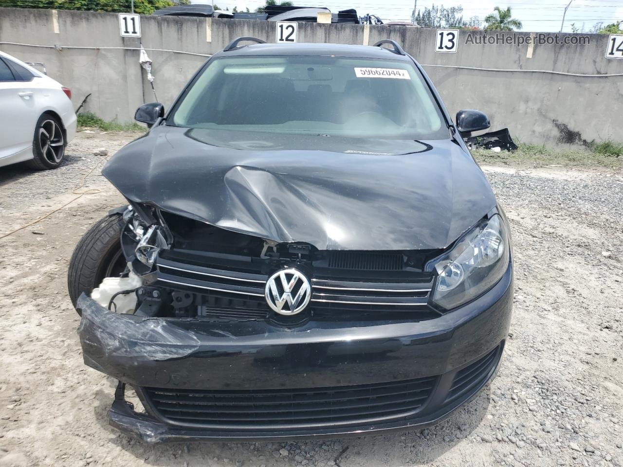 2014 Volkswagen Jetta Tdi Black vin: 3VWPL7AJXEM628395