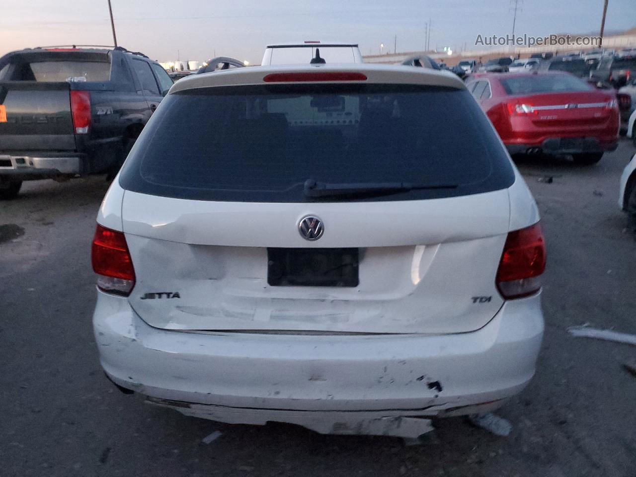 2011 Volkswagen Jetta Tdi Белый vin: 3VWPL8AJ9BM710085