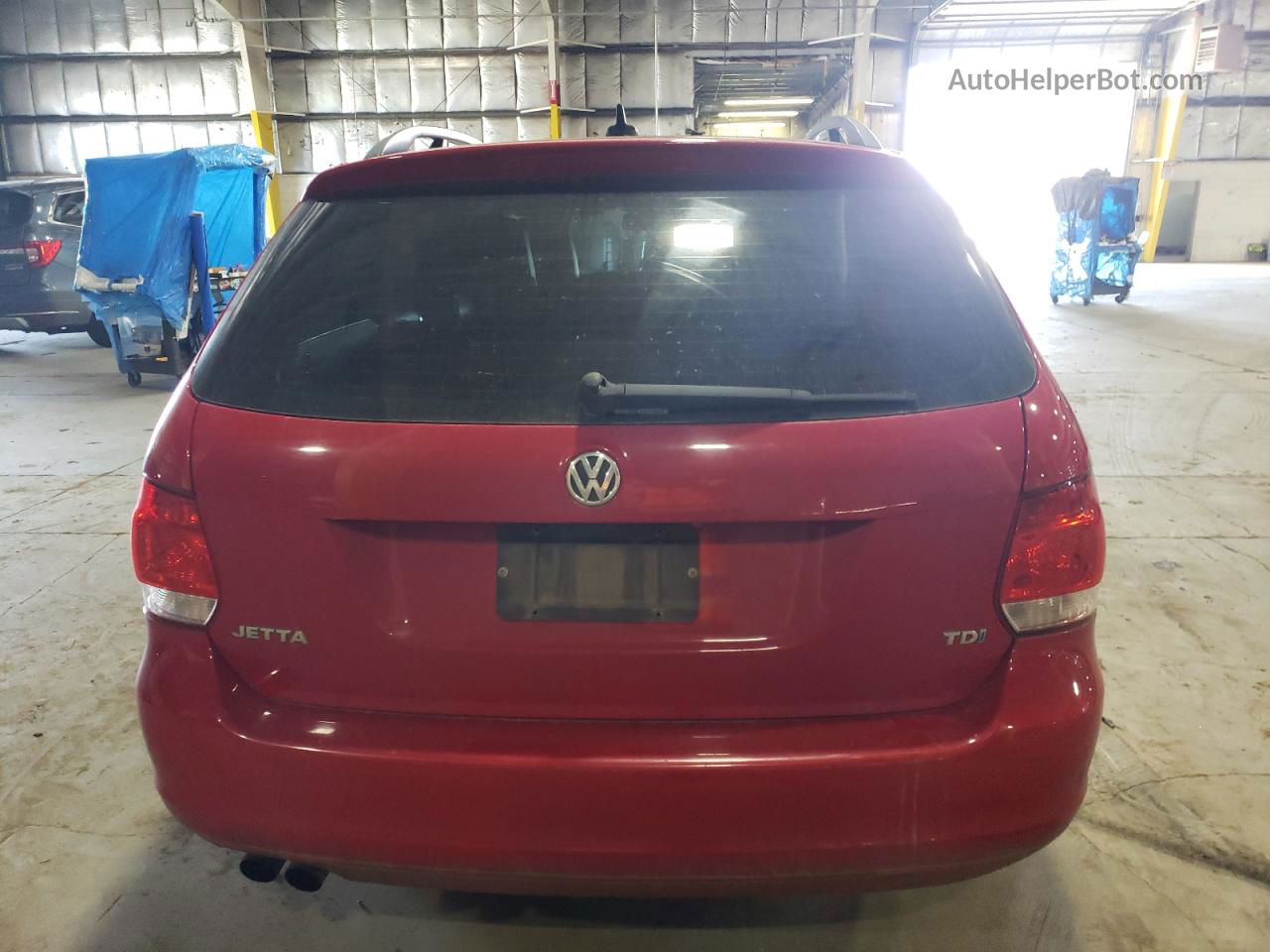 2011 Volkswagen Jetta Tdi Red vin: 3VWPL8AJXBM649183