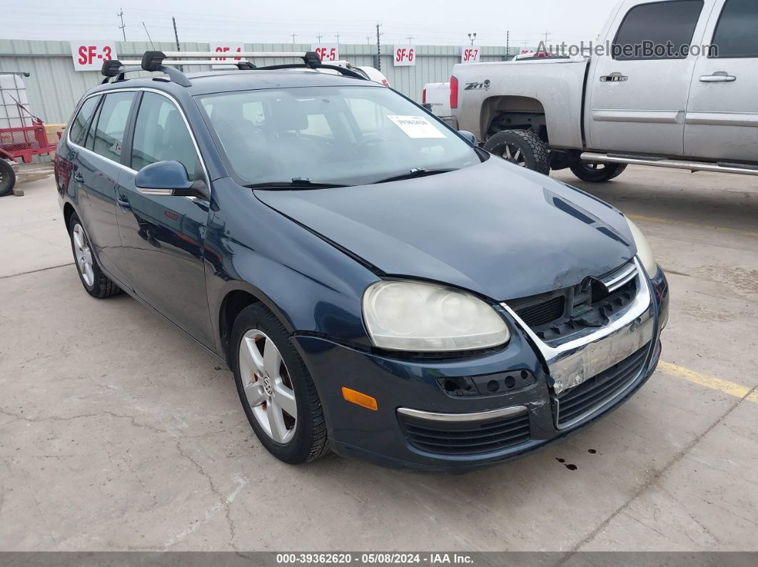 2009 Volkswagen Jetta 2.5l Se Blue vin: 3VWPM71K19M296004