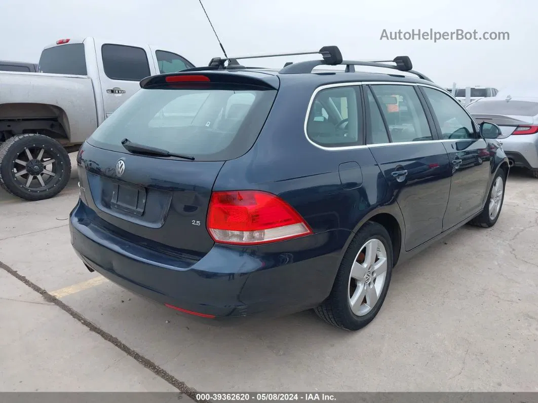 2009 Volkswagen Jetta 2.5l Se Blue vin: 3VWPM71K19M296004