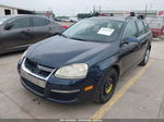 2009 Volkswagen Jetta 2.5l Se Синий vin: 3VWPM71K19M296004