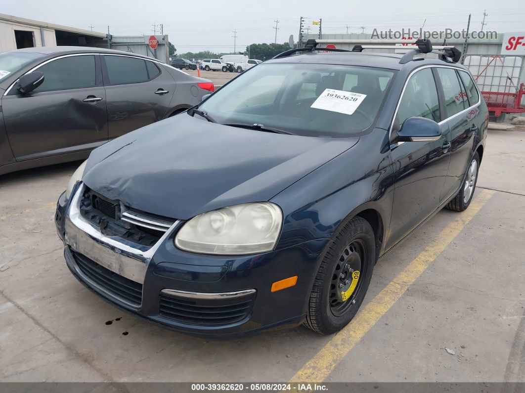 2009 Volkswagen Jetta 2.5l Se Blue vin: 3VWPM71K19M296004