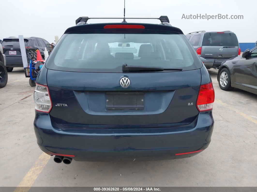 2009 Volkswagen Jetta 2.5l Se Blue vin: 3VWPM71K19M296004