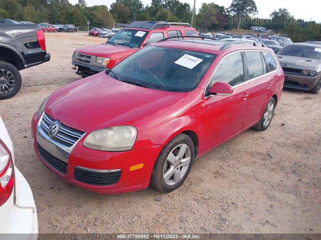 2009 Volkswagen Jetta Sportwagen Se Red vin: 3VWPM71K99M264532