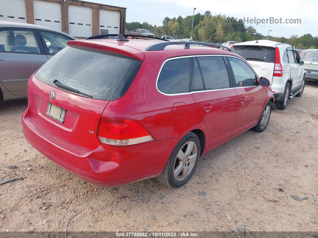 2009 Volkswagen Jetta Sportwagen Se Red vin: 3VWPM71K99M264532