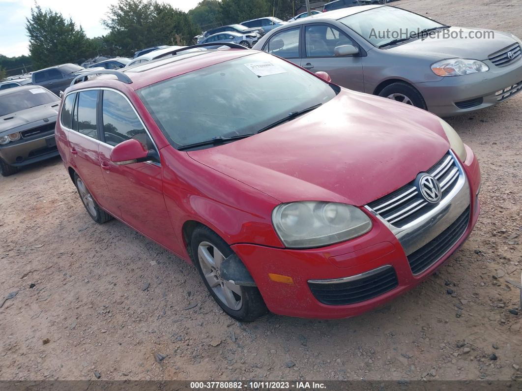 2009 Volkswagen Jetta Sportwagen Se Red vin: 3VWPM71K99M264532