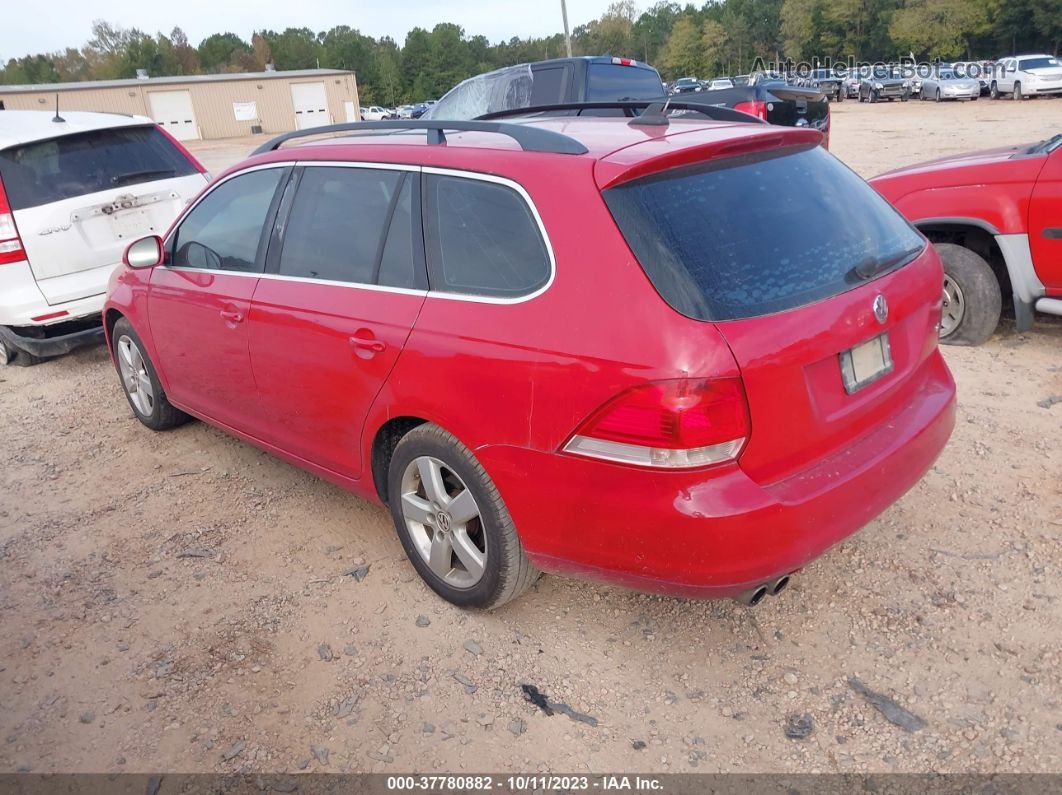 2009 Volkswagen Jetta Sportwagen Se Red vin: 3VWPM71K99M264532