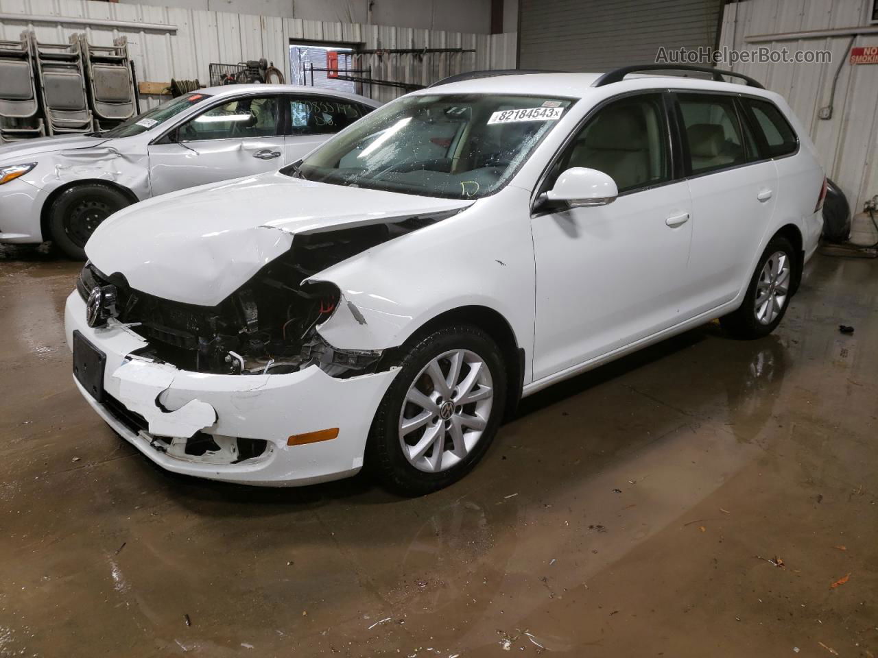 2014 Volkswagen Jetta S White vin: 3VWPP7AJ0EM615577