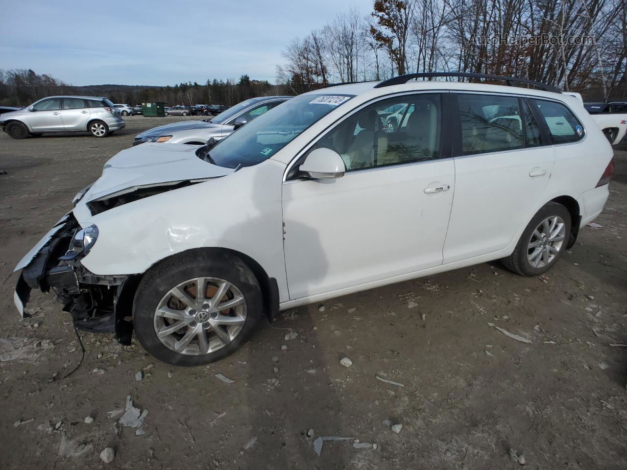 2014 Volkswagen Jetta S White vin: 3VWPP7AJ0EM619824