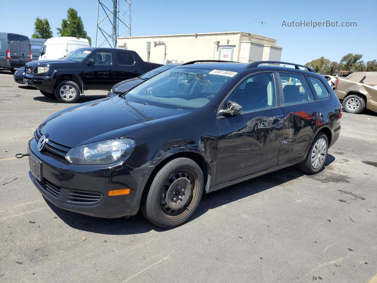 2014 Volkswagen Jetta S Black vin: 3VWPP7AJ0EM621833