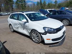 2014 Volkswagen Jetta Sportwagen 2.5l Se White vin: 3VWPP7AJ1EM621114